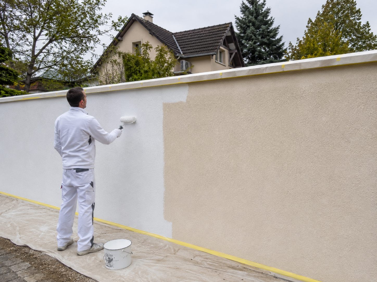 Peinture extérieure — chantier réalisé par TDH Peinture en Moselle