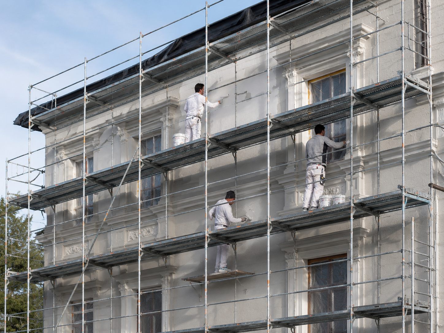 Ravalement de façade — chantier réalisé par TDH Peinture en Moselle
